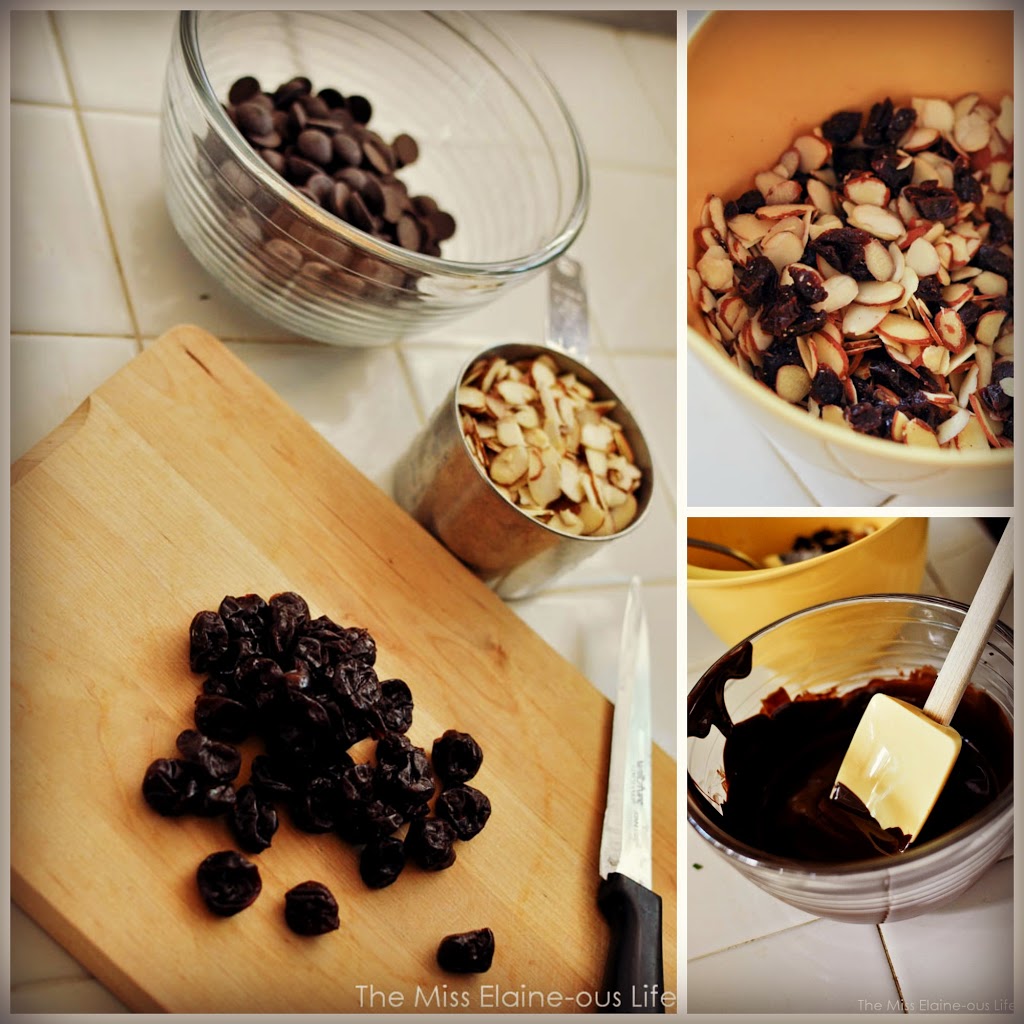 Almond Chocolate Cherry Clusters