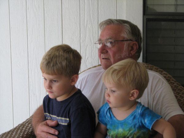Dad with boys